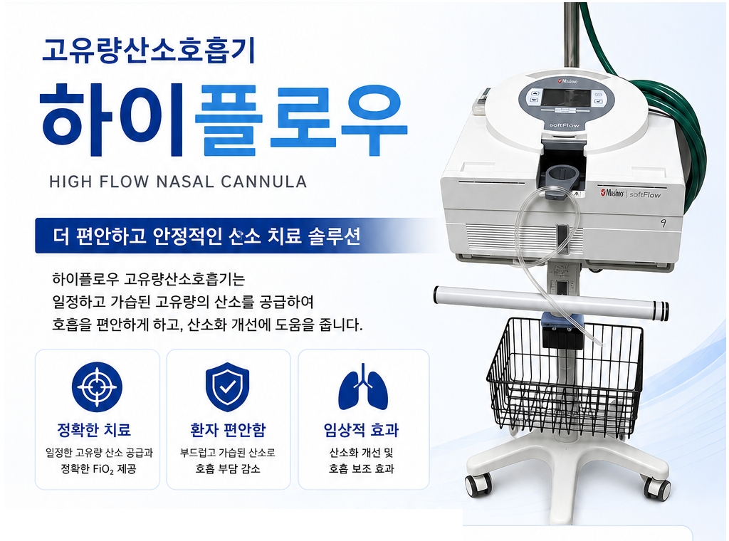 ハイフロー鼻カニュラ酸素療法機器